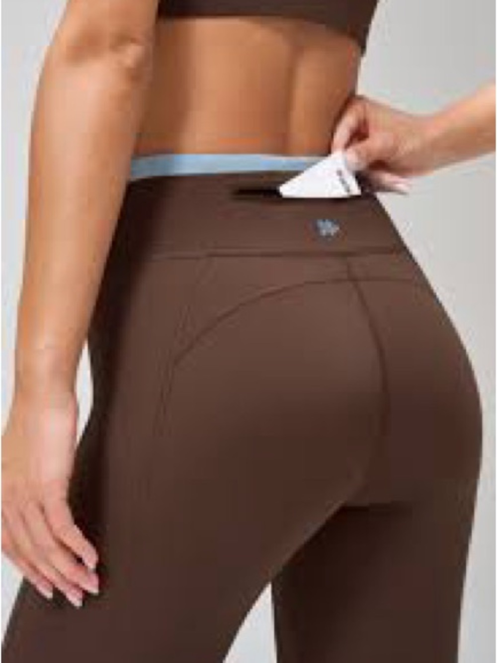 lululemon athletica Brown High-Waist Leggings with Rear Pocket